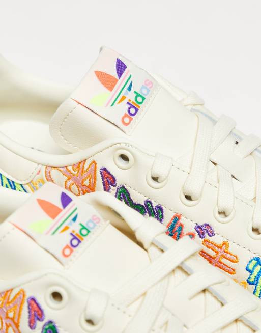 adidas Originals Stan Smith Pride trainers in multi