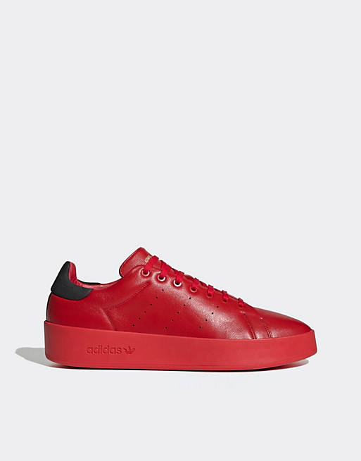 adidas Originals Stan Smith relasted sneakers in red | ASOS