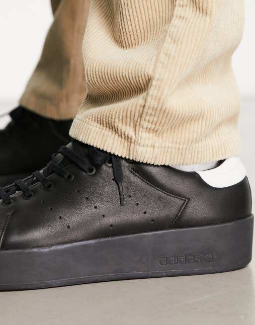 Adidas originals stan smith shop leather trainers in black