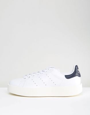 adidas Originals - Stan Smith - Scarpe da ginnastica bianche e nere con doppia  suola spessa | ASOS