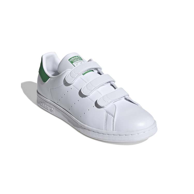 adidas Originals Stan Smith Sneaker in WeiB und Grun mit Klettverschluss ASOS