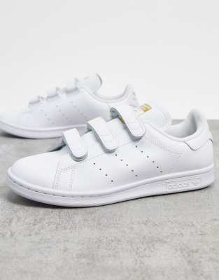 adidas Originals - Stan Smith - Sneaker mit Riemen in Weiß