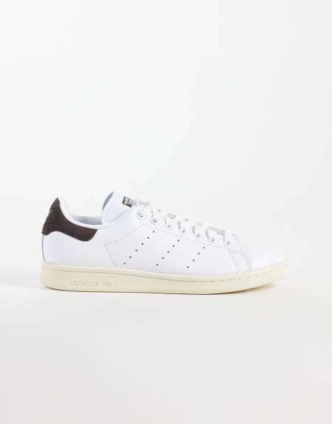 adidas Originals - Stan Smith - Sneakers bianche e marroni effetto coccodrillo - view 1