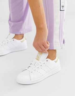 adidas Originals - Stan Smith - Sneakers bianche e oro metallico | ASOS