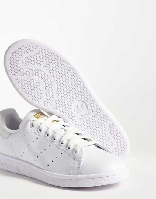 adidas Originals Stan Smith sneakers bianche e oro, 5 di 5