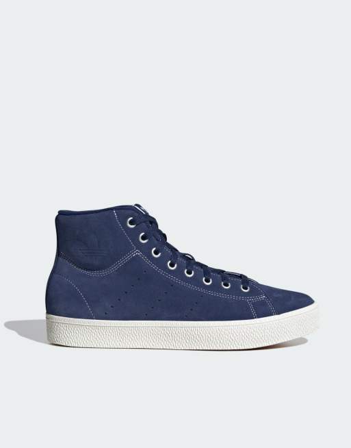 Stan smith cheap blu camoscio