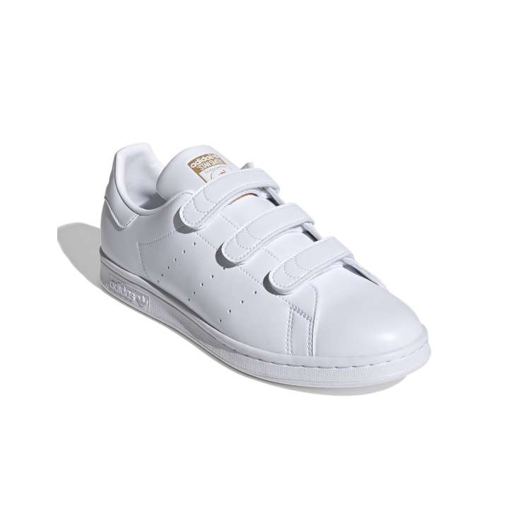 adidas Originals Stan Smith drie wit met klittenband | ASOS