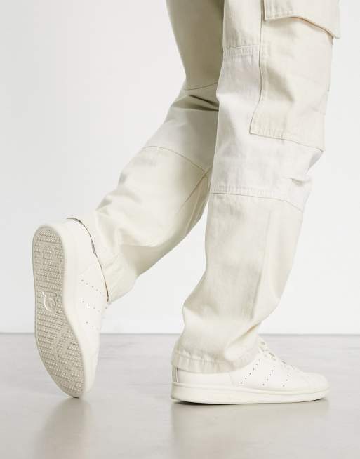 Adidas Men's Stan Smith Leather Sock Sneaker, Off White