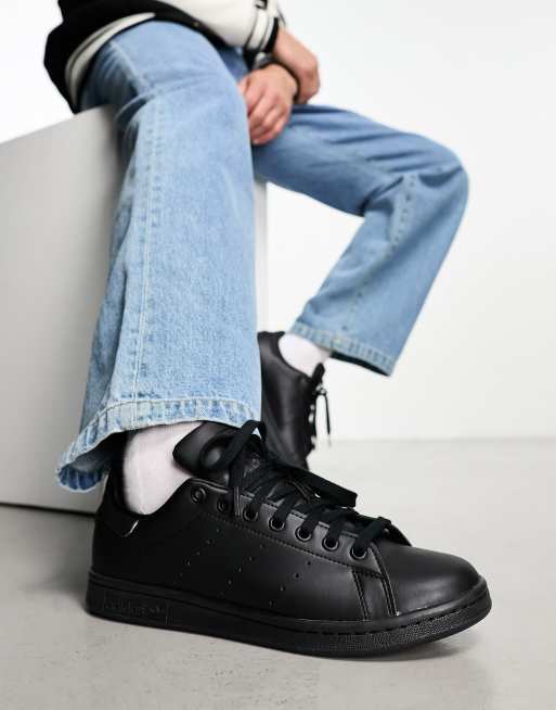 Stan smith high tops hot sale black