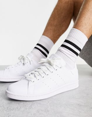 adidas Originals Stan Smith sneakers in triple white - ASOS Price Checker