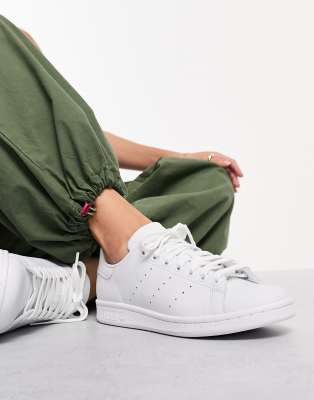 Adidas Originals Stan Smith Sneakers In Triple White - White