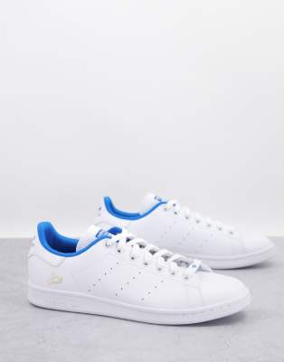 stan smith white white blue