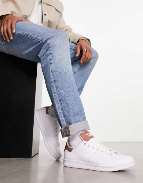 adidas Stan Smith Shoes - White, Men's Lifestyle