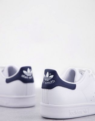 adidas Originals Stan Smith sneakers in white and navy - WHITE
