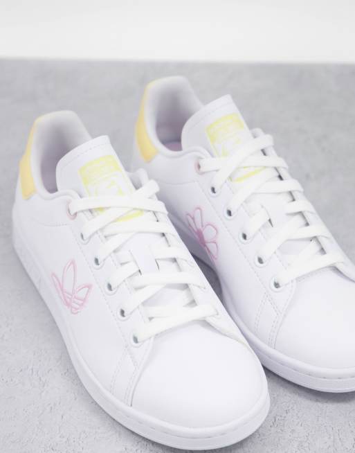 Adidas originals white stan smith store with trefoil