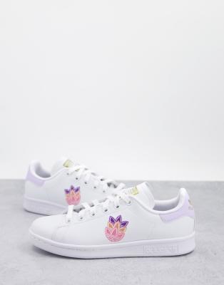 Adidas Originals Stan Smith Sneakers In White With Logo Detail | ModeSens