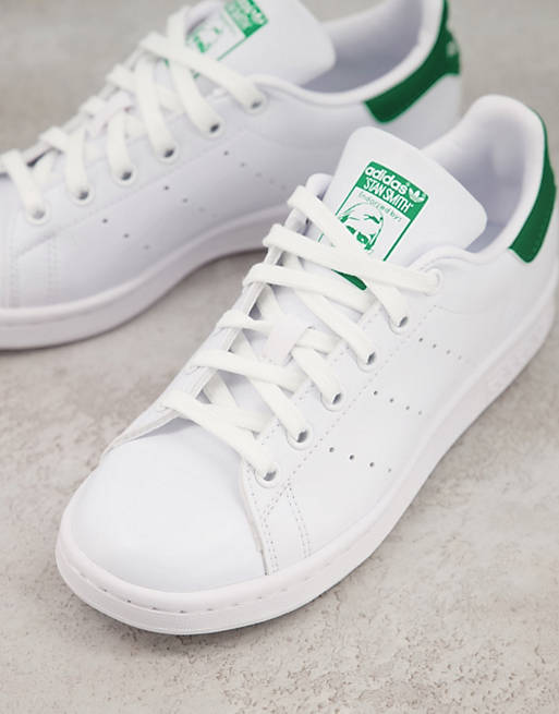 plotseling pad volwassen adidas Originals - Stan Smith - Sneakers in wit en groen - WHITE | ASOS