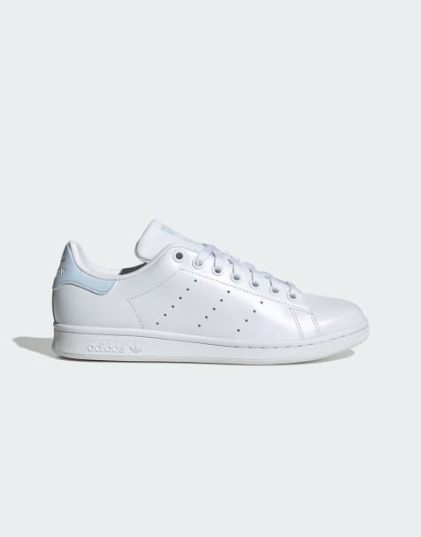adidas Originals - Stan Smith - Sneakers in wit en lichtblauw - view 1