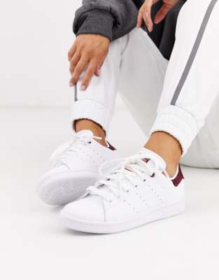 adidas Originals - Stan Smith - Sneakers met luipaardprint in wit en kastanjebruin-Multi