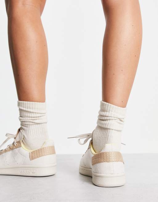 adidas Originals Stan Smith trainers in beige ASOS