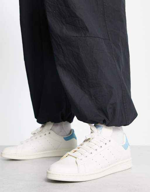 adidas Originals Stan Smith trainers in white and blue