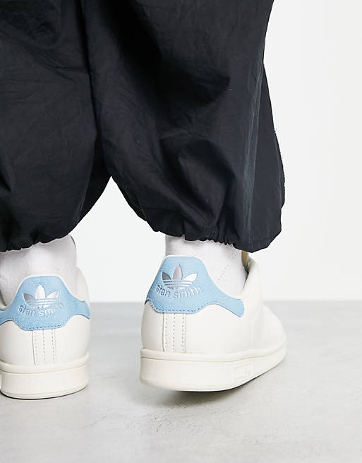 adidas Originals Stan Smith trainers in white and blue | ASOS