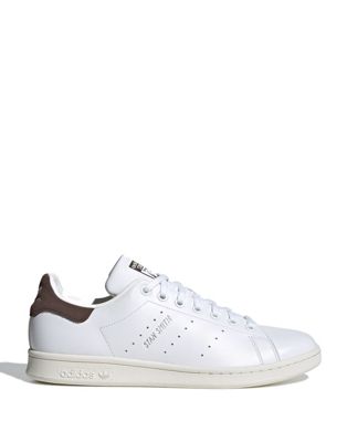 adidas Originals Stan Smith trainers in white and brown