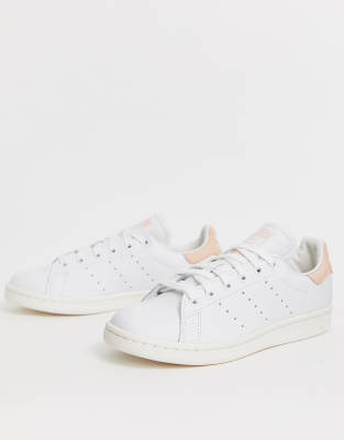 adidas Originals Stan Smith trainers in white and pink | ASOS