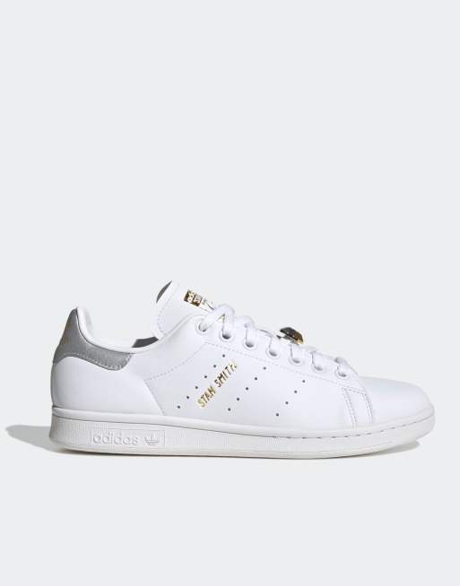 adidas Originals Stan Smith trainers in white and silver ASOS