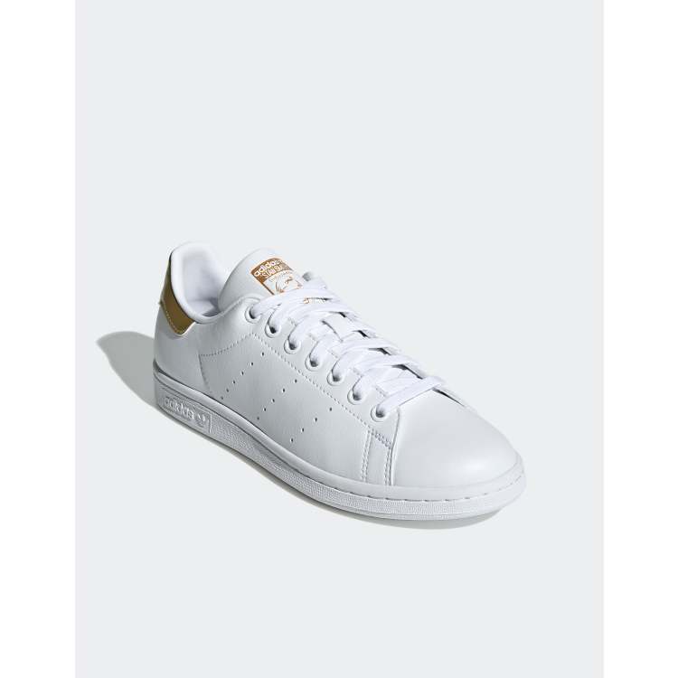 Stan smith white and hot sale gold