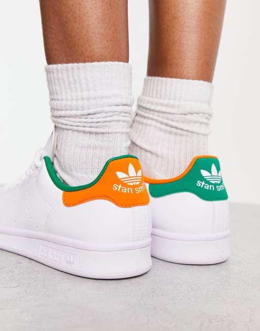 Stan smith hot sale white orange