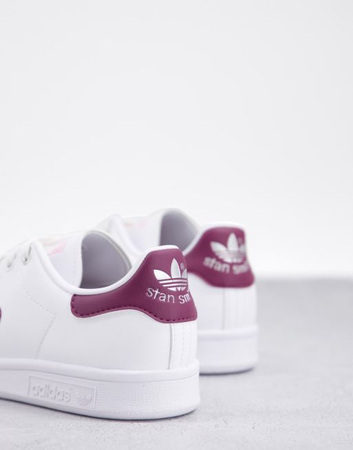 adidas Originals Stan Smith trainers in white with pastel triple