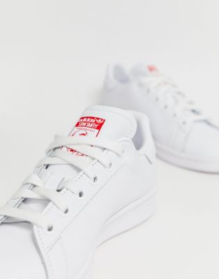 stan smith red heart trainers