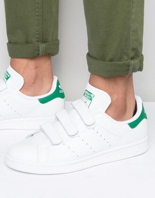 adidas Originals Stan Smith Velcro Sneakers In White S75187 | ASOS