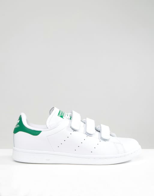 adidas Originals Stan Smith Velcro Sneakers In White S75187