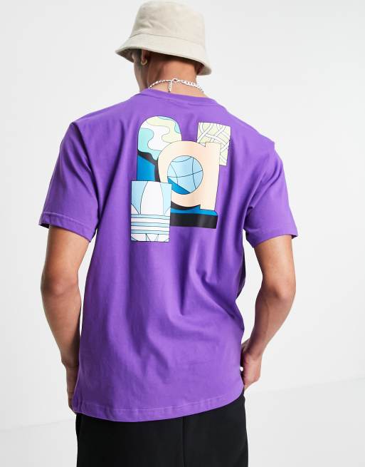 purple adidas shirt