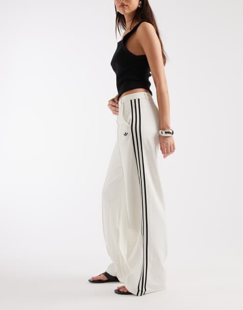 adidas Originals straight leg pants in off white - view 1