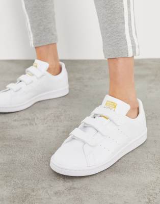 stan smiths with straps