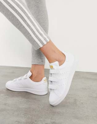 adidas stan smith three strap sneaker