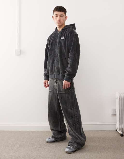 adidas Originals Street cord hoodie in grey | ASOS
