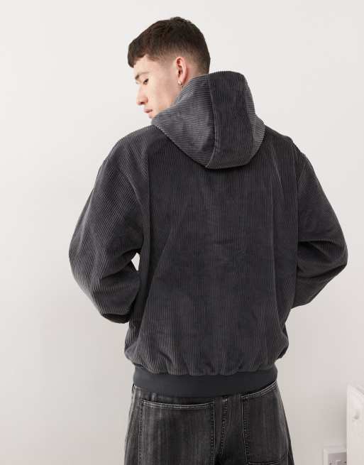 adidas Originals Street cord hoodie in grey | ASOS