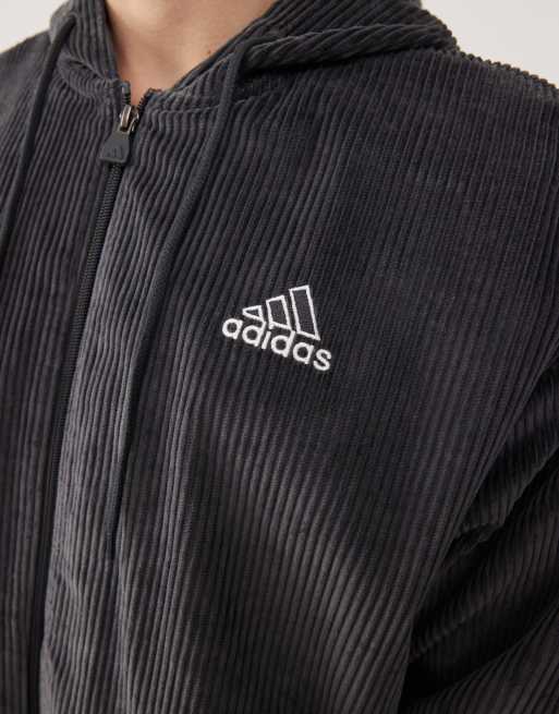 adidas Originals Street cord hoodie in grey | ASOS