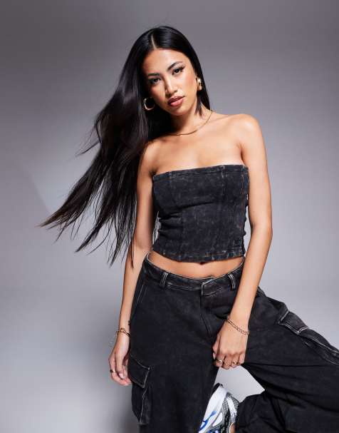 adidas Originals Street corset in black wash - view 1
