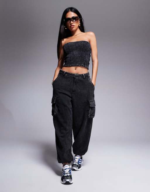 adidas Originals Street corset in black wash | ASOS