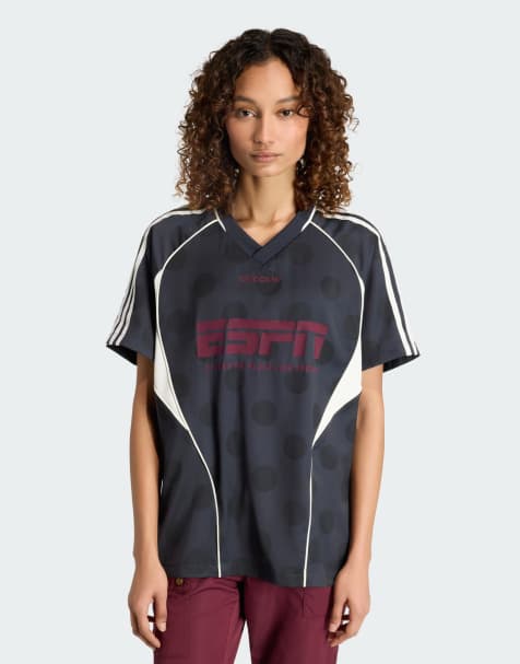 adidas Originals – Street – Kurzärmliges Trikot in Nachtgrau - view 1