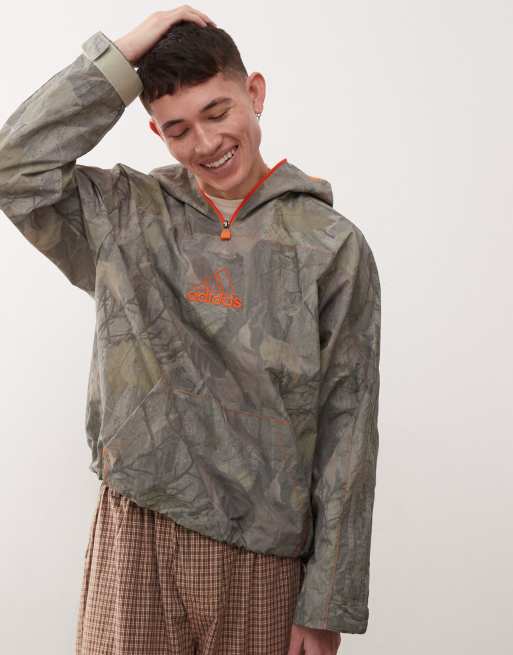 adidas Originals Street pullover jacket in camo