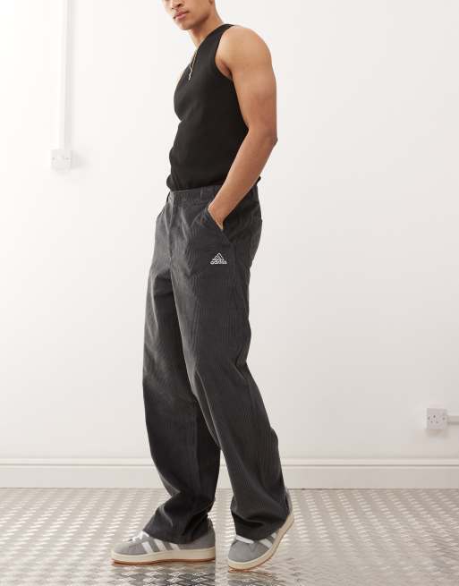 adidas Originals – Street – Szare spodnie sztruksowe