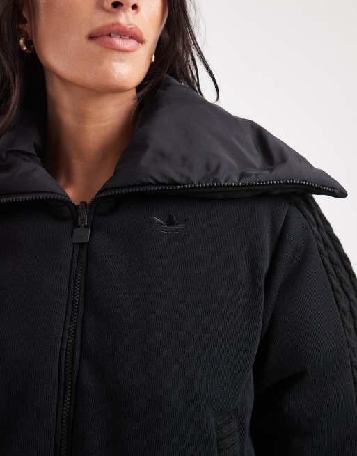 adidas Originals Strick-Pufferjacke in Schwarz, 4 von 4