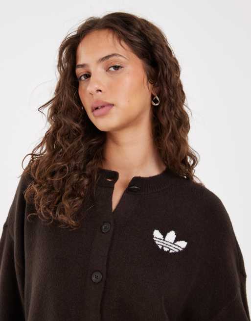 adidas Originals Strickjacke in Braun, 3 von 4