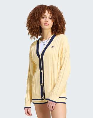Adidas Originals - Cardigans - Knitwear - Damen - Gelb - S - Bild 8